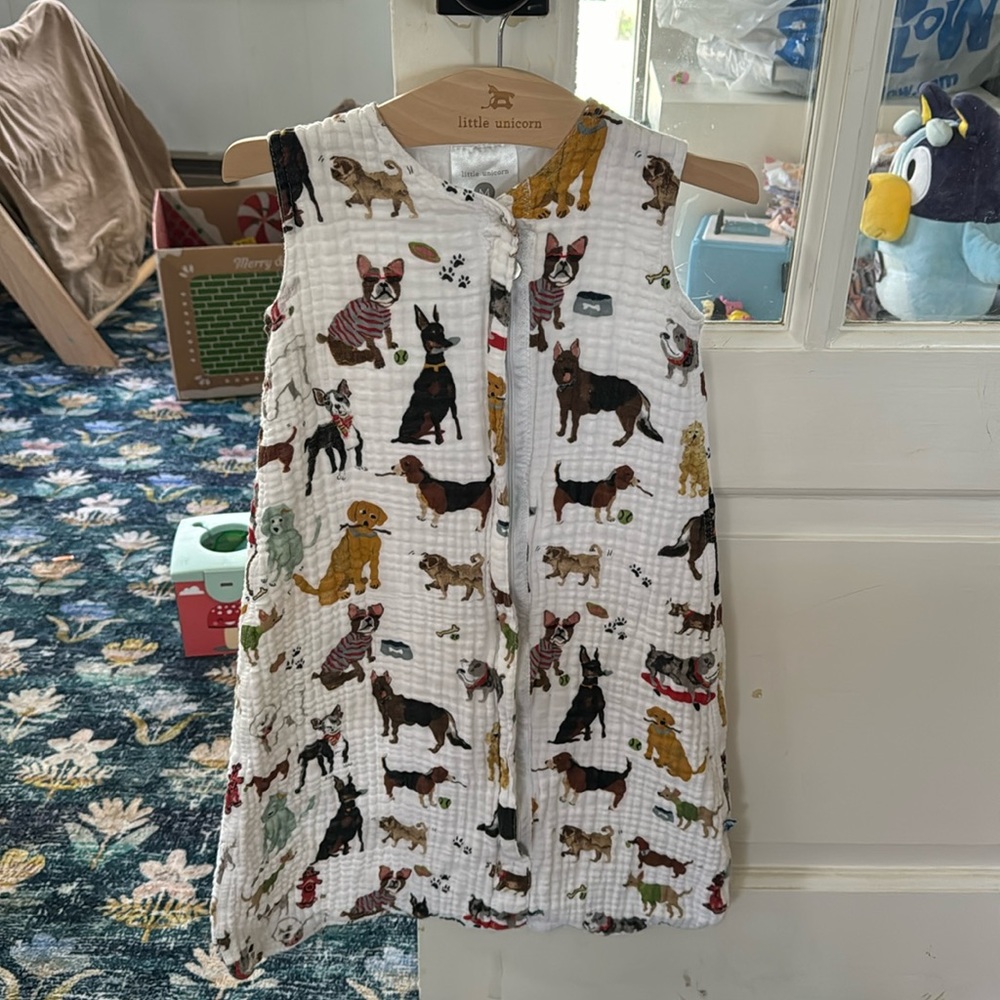 Little Unicorn Woof Sleep Sack 6-12 months
